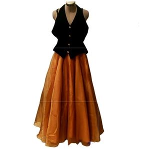 Black & Gold ball gown